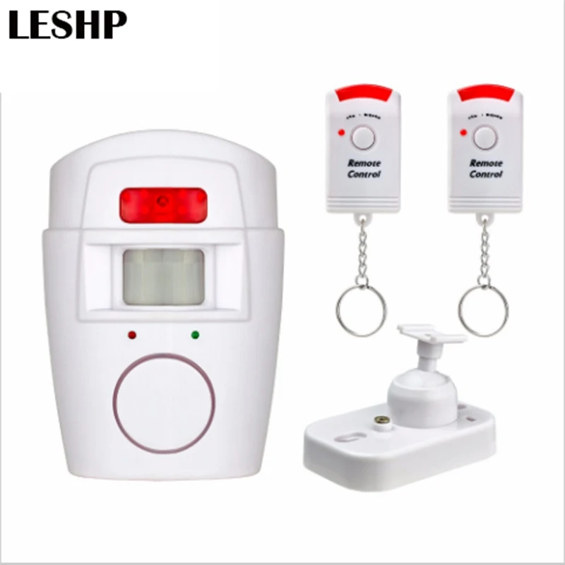 

Home Security PIR MP Alert Infrared Sensor Anti-theft Motion Detector Alarm Monitor Wireless Alarm system+2 remote controller