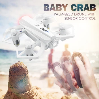 

Racing Single Hand Remote Control MINI Pocket Drone 2.4G Altitude Hold Gravity Sensor Crab-Like Protective Guard RC Quadcopter