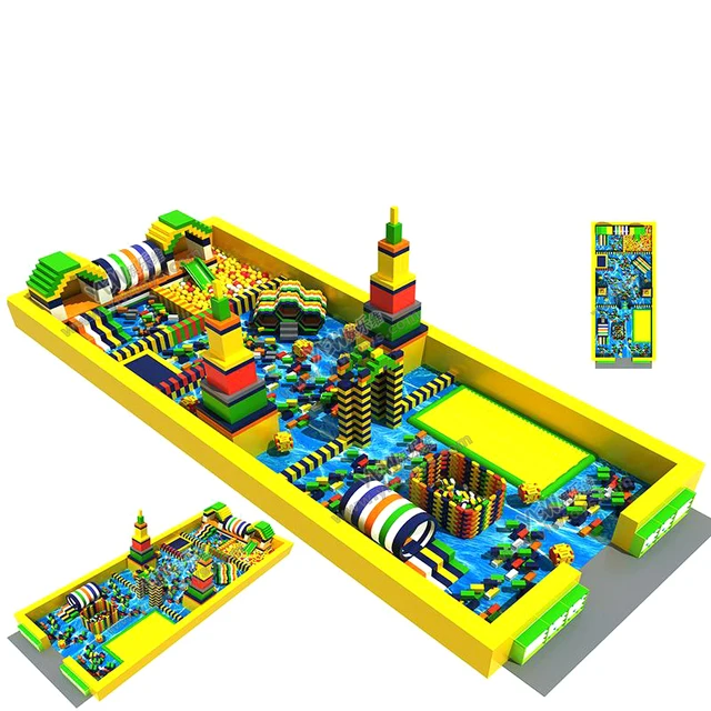  US $99.00  children block toy playground funny bricks soft play foam block kids indoor big EPP block parks YLW