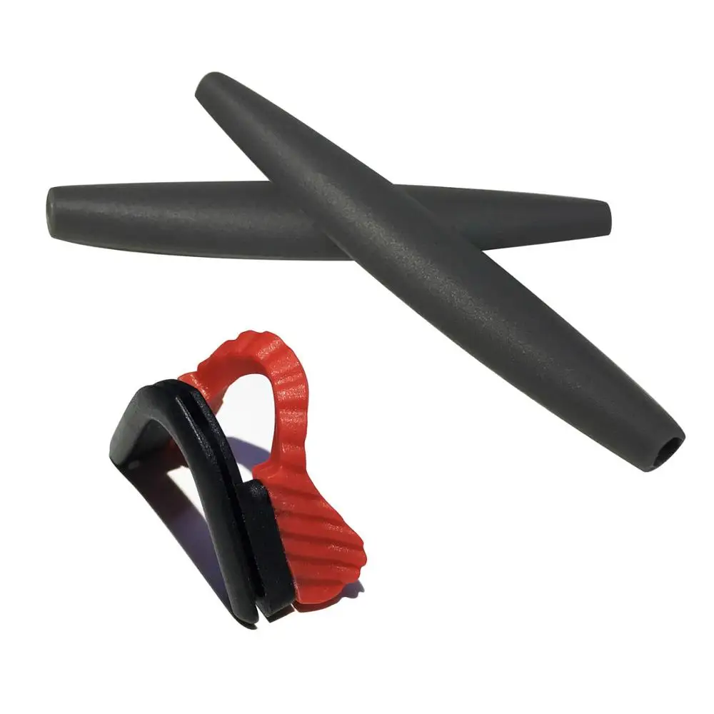 HKUCO для M Frame серии развертки/нагреватель/очки с гибридной оправой Замена ушных носков резиновый комплект силиконовые ножки и носовые накладки - Цвет линз: Dark Grey and Red