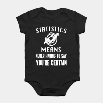 

Baby Onesie Baby Bodysuits kid t shirt Funny novelty Funny Statistics and Certainty - Math Science Geek cool