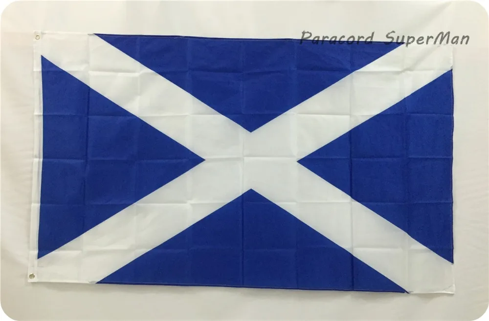 50 шт./лот шотландский Флаг Баннер 3ft x 5ft висит флаг полиэстер Флаг Шотландии баннер 150x90 см для торжества большой флаг