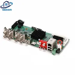 SSICON 8CH 4MP аналоговые сети Камера плата рекордера AHD CVI TVI CVBS 5 в 1 гибрид NVR DVR доска с Sata кабель