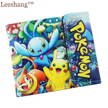 Neue Pokemon damen Brieftaschen Carteira Pu-leder Falten Kleine Brieftasche Haspe Mini Wallet Pokemon Karten Anime Kurze Weibliche geldbörse