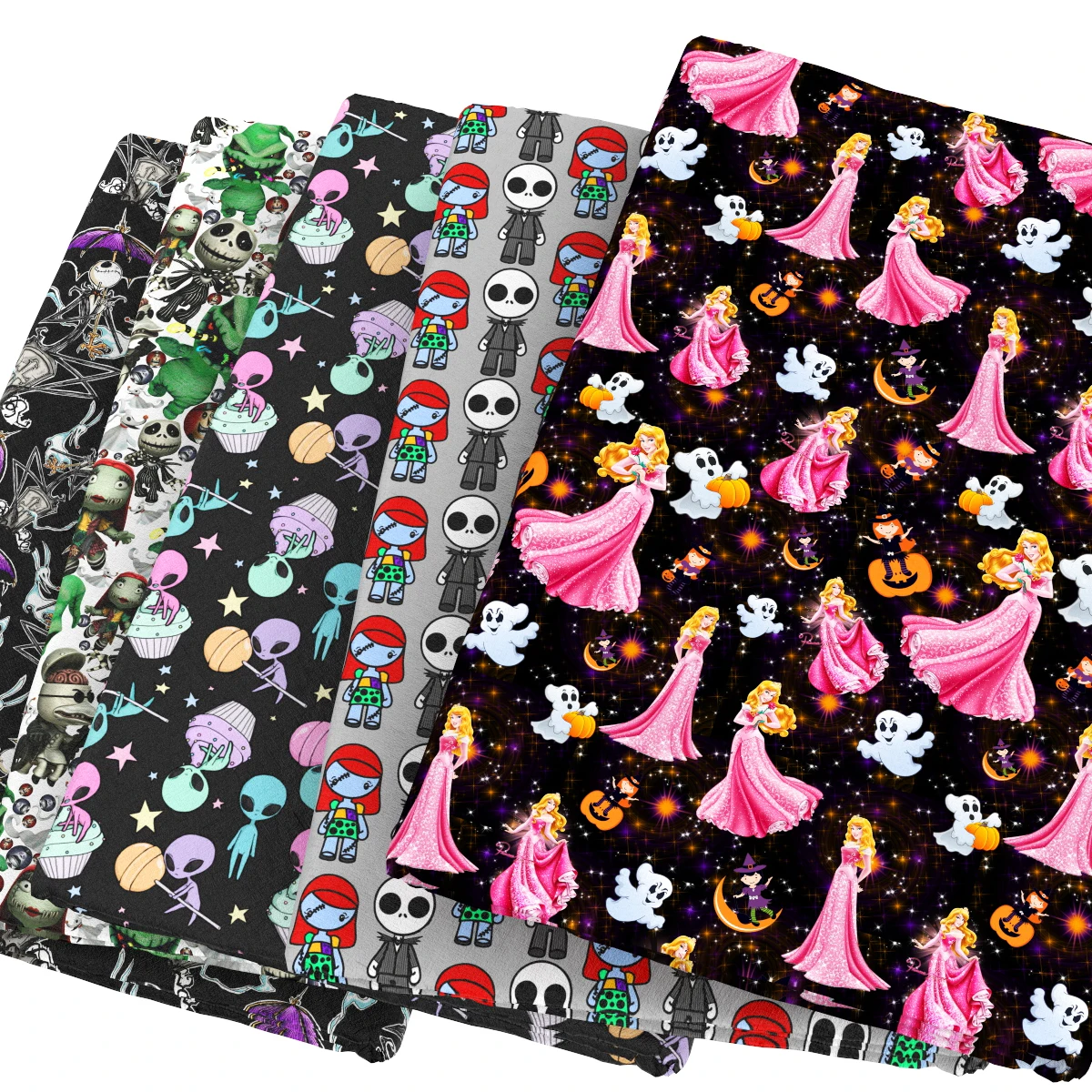 

david angie 50*145cm Halloween 100% Cotton Printed Fabric Patchwork Textile DIY Sewing Tissue For Tilda Doll Cloth Bags,c4114