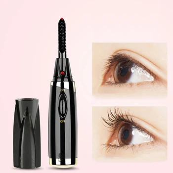 

Portable Electric Perm Heated Eyelash Curler Useful Pen Style Long Lasting Eyelash Curler Makeup Curling Kit For Women