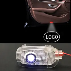 2 шт. двери автомобиля освещения светодиодный двери логотип проектор 3D призрак тени свет 12 В для Mercedes-Benz AMG класс W204 W212 S350 S65