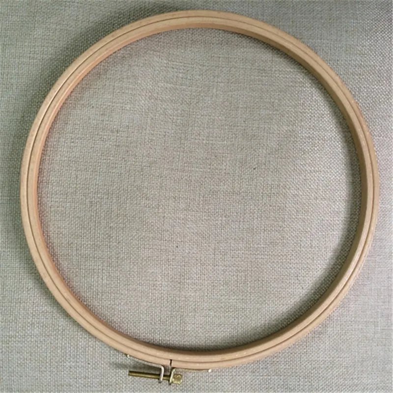 WRMHOM9.45 Inch 24cm Wooden Embroidery Hoops Hand Stitching Hoop Cross