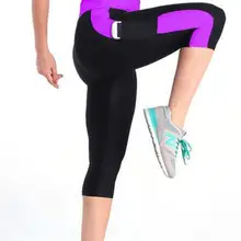 Высокое качество Йога плавательные шорты Колготки спортивные Фитнес леггинсы тренировочные штаны Упражнения Брюки-Капри calzas deportivas mujer