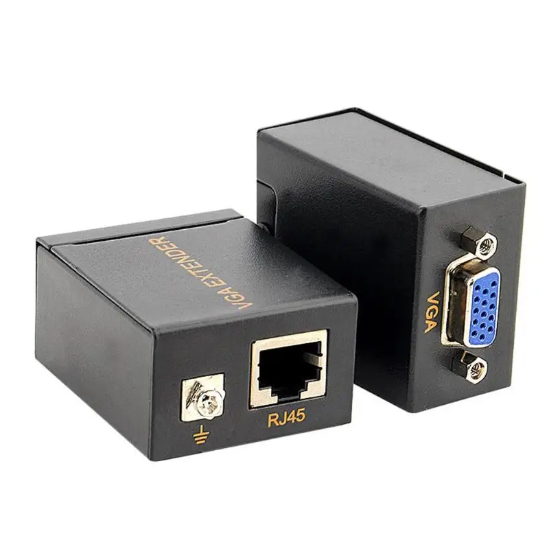 1 Pair 60m VGA Signal Network to Lan Extender Transmitter