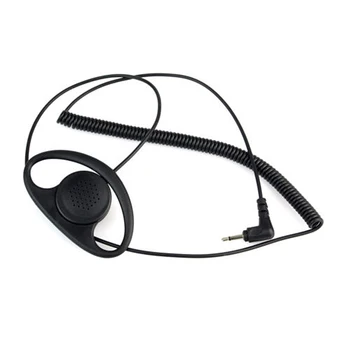

3.5MM Listen Only D Shape earphone headset Earpiece Earhook FOR SPEAKER MIC MOTOROLA Walkie-talkie