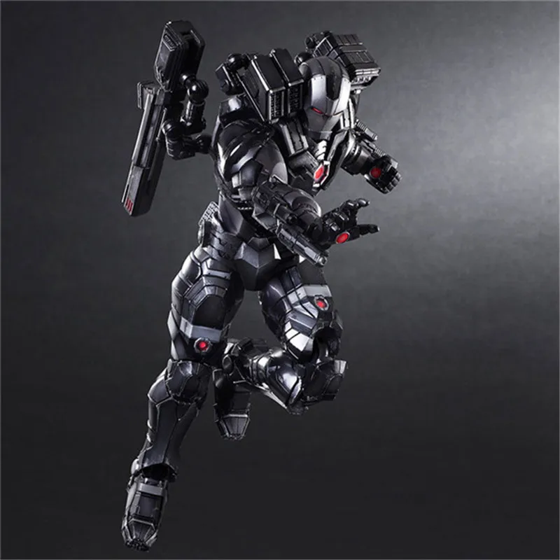 Luxury Super Heroes Iron Man Action Figure Toys Movie Grey Iron Man with Weapon Variable Figuras Dolls Brinquedos Cosplay Gift 27cm  (6)