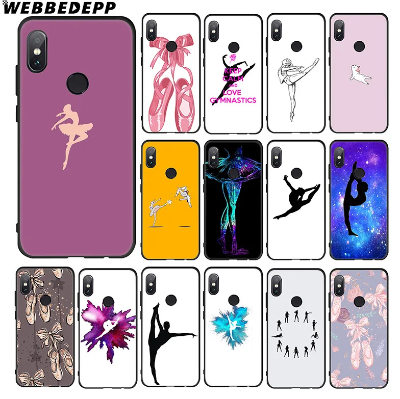 

WEBBEDEPP Gymnastics Ballet Soft Case for Xiaomi 9 8 SE 6 A1 A2 Lite MIA1 MIA2 Lite MI8 MI6 MAX 3 POCOPHONE F1