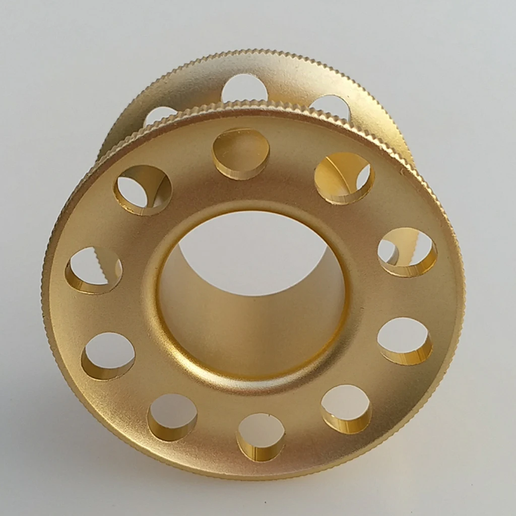 Portable Aluminum Alloy Finger Wreck Reel Scuba Diving Tech Spool Guide Line Spool Snorkeling Gear Water Sports Accessories