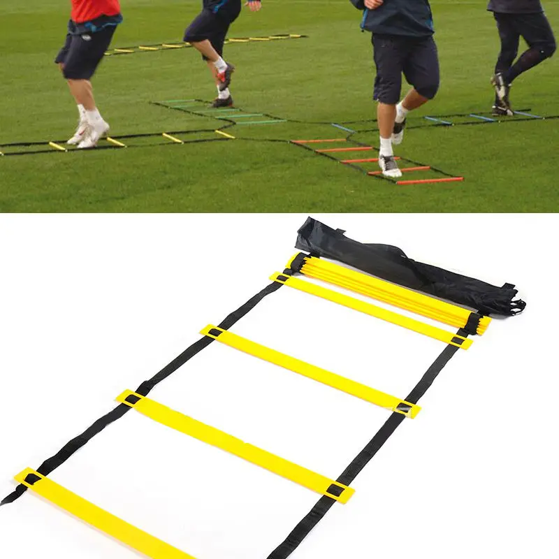 8 Rungs 4M Sports Soccer Football Fitness Speed Training Aids Agility Ladder+Bagin Soccers from