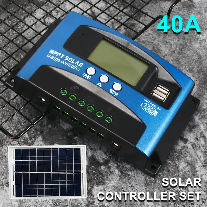 

Solar Panel Charger Solar Charge Controller PWM Solar Controller Polysilicon W/Dual USB PWM Inverters