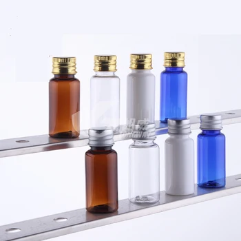 

Free Shipping 15ML Small Plastic Bottle With Aluminum Cap For Cosmetic Package