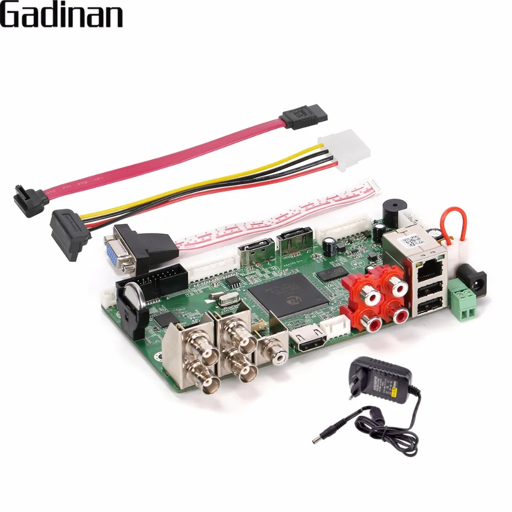 

GADINAN CCTV H.264 Hybrid DVR AHD 4CH 1080N/ Network 8CH 1080P NVR HDMI Main BOARD DIY Support AHD/TVI/CVI/CVBS/IP ONVIF XMEye