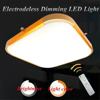 

LED Ceiling Light Remote Control Modern Square Dimming LED Ceiling Light Surface Mount Living Room Kitchen Lamp Home Fixture 48W