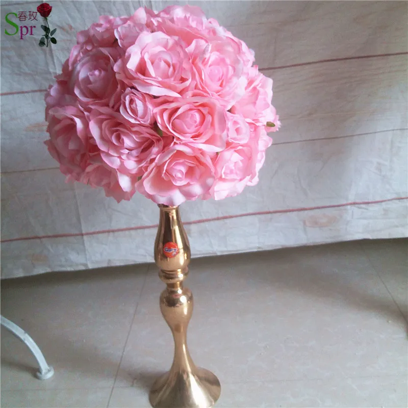 

2019 SPR wedding table center ROSE flower arranegements ball artificial flore wedding backdrop flower decoration