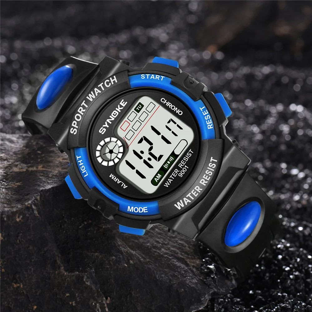 DISU Kids Watch LED Digital Double Action Waterproof watches for children boys watches water resistant child watch DISU Kids Watch LED Digital Double Action Waterproof watches for children boys watches water resistant child watch