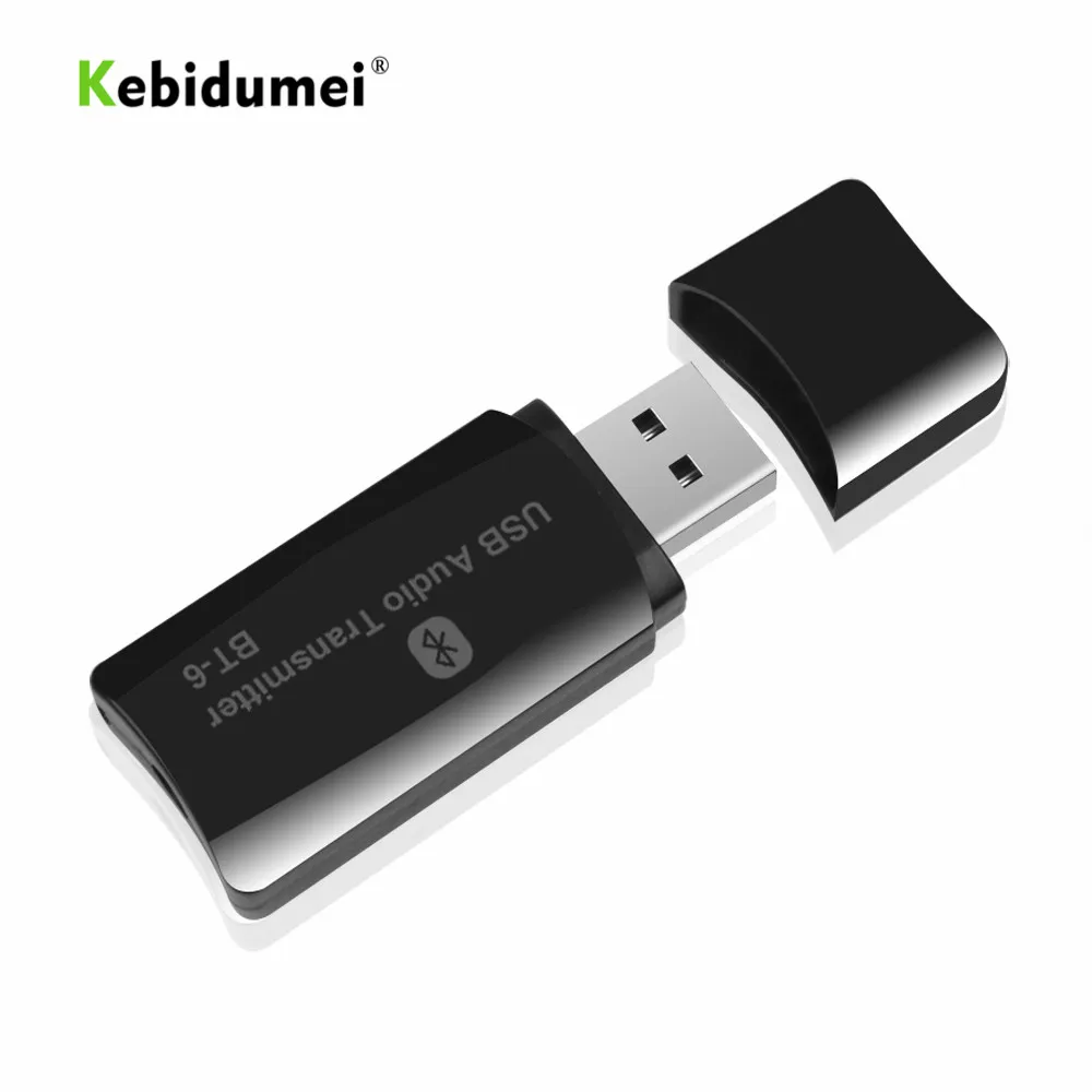 kebidumei Portable USB Bluetooth Audio Receiver Wireless Transmitter Dongle 3.5mm AUX Music Adapter Car Kit | Компьютеры и офис