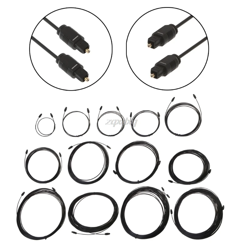 Цифровой оптический аудиокабель для Toslink SPDIF DVD CD 0 5 м 1 8 3 10 20 М оптовая продажа и