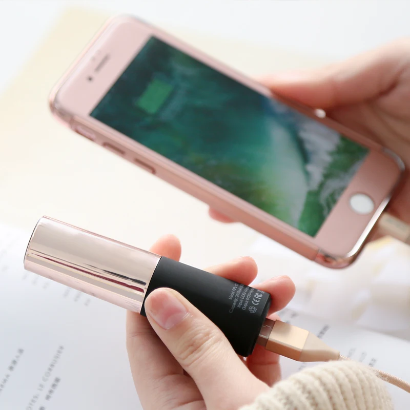 Original REMAX RPL 12 Portable Lipstick Mini Power bank 2400 mAh