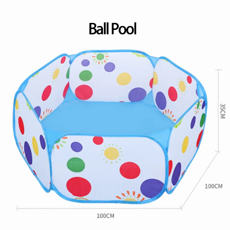 Детская портативная палатка, складывающаяся в помещении, синяя волна, морской шар, палатка, туннель, домашняя детская забор, метательный баскетбольный бассейн