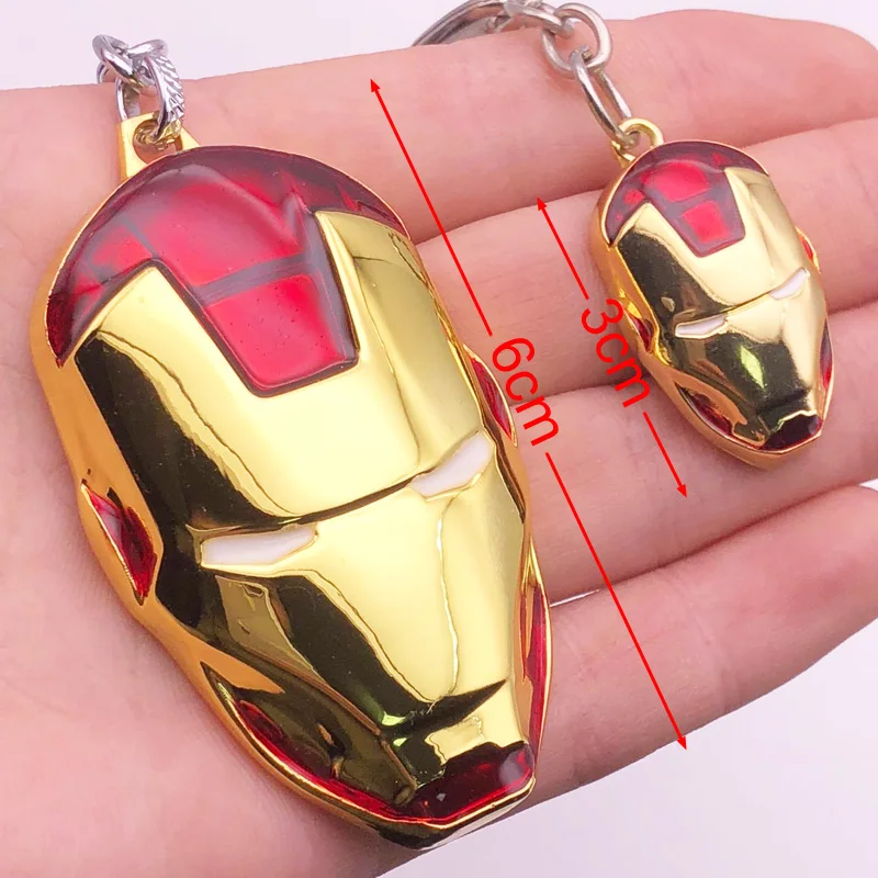 Big Small Size Marvel Super Hero The Avengers Iron Man Key Chain Super