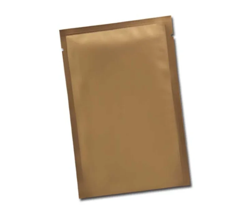 Leotrust 200 шт маленький цветной Открытый верх Чистая Алюминиевая фольга сумка Beeds маска для лица упаковочная сумка термогерметичная Подарочная фольга сумка - Цвет: Matt gold
