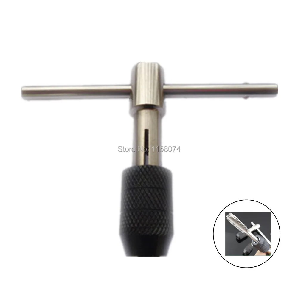 Adjustable T Bar Handle Tap Wrench Chuck M5 M8 Screw Tap Holder Taps