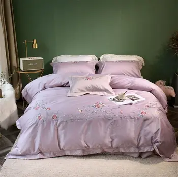 

Luxury vintage floral bedding set girl,full queen king cotton tribute silk flower home textile bedsheet pillow case quilt cover