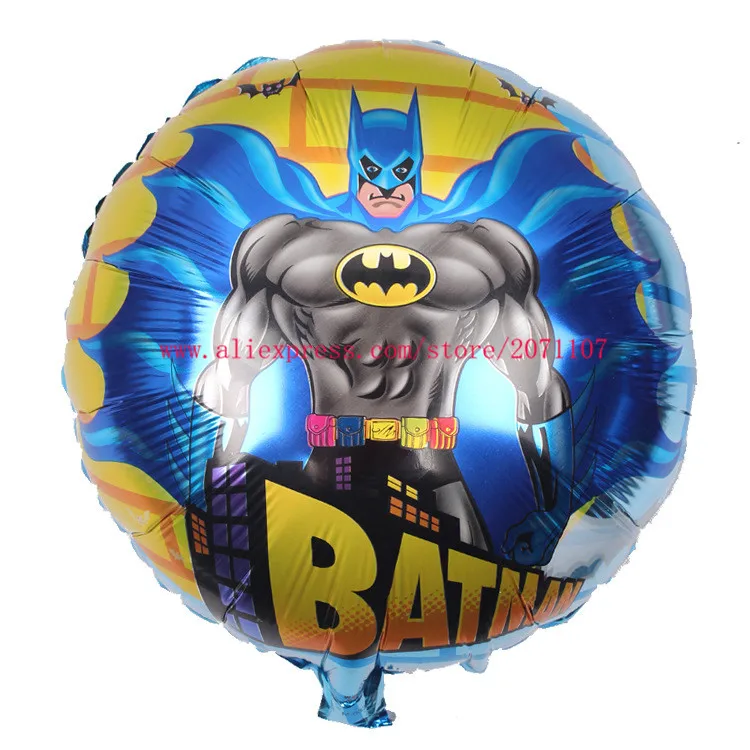 Lucky 5pcs/lot 18inch Batman Balloon Mylar Foil Balloons Super Hero Helium Ballons Party Wedding