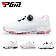 PGM туфли для гольфа s Женская обувь анти сайдеслип Автоматическая вращение шнурки водонепроницаемые дышащие женские туфли для гольфа