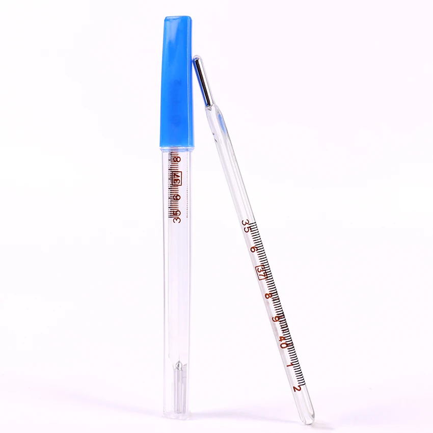 1PC Medical Mercury Glass Thermometers Clinical Temperature Measurement Device Health Care Easy