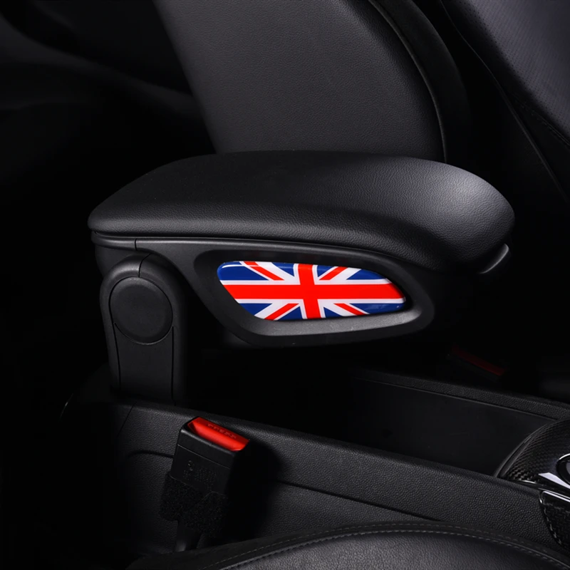 

Car Central storage box Ddecoration cover Modification accessories For BMW MINI Cooper S JCW F60 Countryman armrest box Sticker