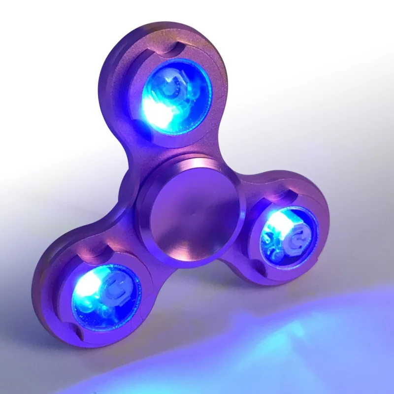 

Colorful Fidget Toy Hand Spinner Kids Toys Rotation Time Long For Autism and ADHD Kids/Adult Funny Anti Stress With LED lights