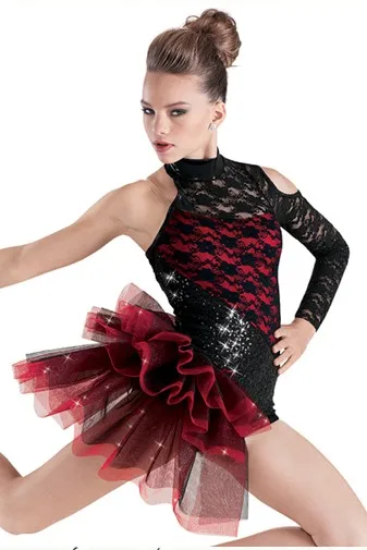 MBQ345 Adult red black sexy dance costumes | Тематическая одежда и униформа