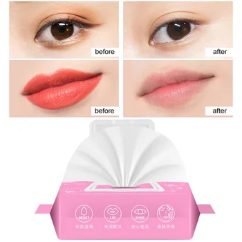 

80pcs Women professional Makeup Removing Wipes Mild Non-Irritating Disposable Make Up Remover