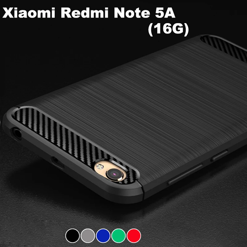 

Xiaomii Redmi Note 5A Case Cover Silicone TPU Carbon Fiber Case For Xiaomi Xiomi Redmi Note 5A Y1Lite Phone Cases Coque Bag Capa