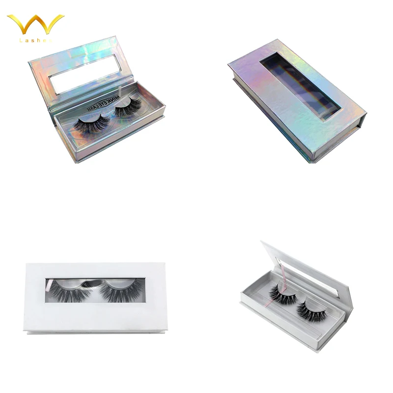 

100 pairs of 3D mink eyelash boxes, false eyelash boxes, custom logo customized packaging boxes