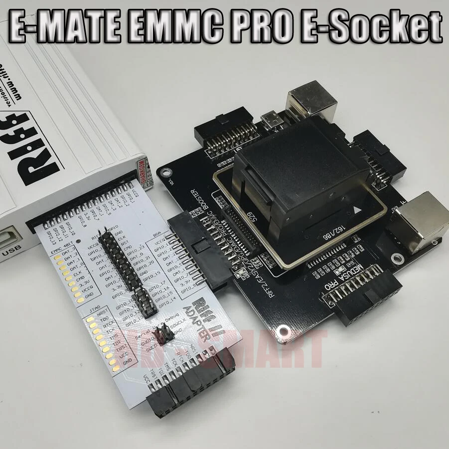 E-MATE коробка E mate box E-Socket 6 в 1 без сварки BGA169E BGA162 BGA221 поддержка Медуза Pro box/UFI/ATF/легкий JTAG Plug/RIFF box