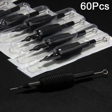 ; Новинка 3/4 года "(19 мм) 60 шт. 3RL Одноразовые Захваты Татуировки труба с иглы Ассорти для пистолет для татуировки чашек чернил комплект держателей