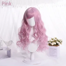 Модные парики из мультфильмов для женщин, для девочек, каваи Лолита, костюмированная игра, термостойкий синтетический парик, карнавальные вечерние парики на Хэллоуин