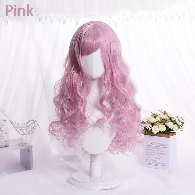 

Cartoon Fashion Wigs Women Hair Girl Kawaii Lolita Cosplay Wig Heat Resistant Synthetic Wig Halloween Carnival Party Daily Wig