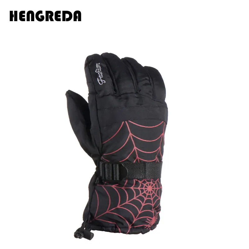 Hengreda лыжные перчатки мужские непромокаемые зимние теплые ветрозащитные для