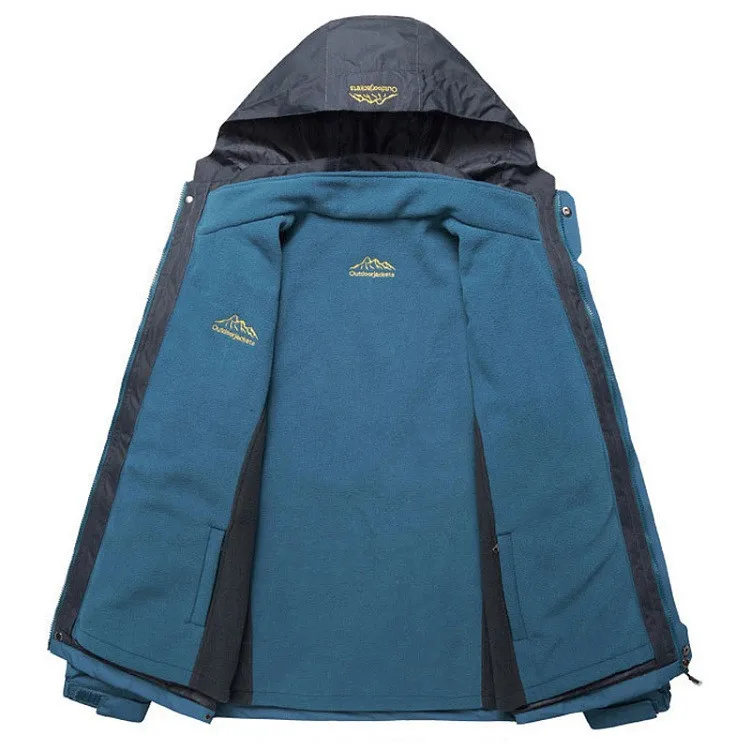 Мужские Зимние флисовые куртки 6XL из 2 предметов для горного спорта, куртки для походов, лыж, кемпинга, мужские куртки MA060