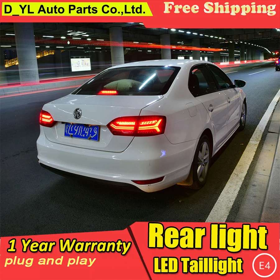 D_YL автомобильный Стайлинг для VW Jetta задние фонари 2012- Jetta светодиодный задний фонарь DRL+ тормоз+ Парк+ сигнальный светодиод