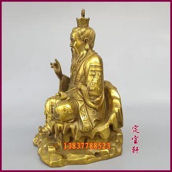 

Collectible Decorated Copper Carve Figure of Taishang Laojun Statue